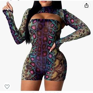 Sexy Rave Snakeskin Outfit